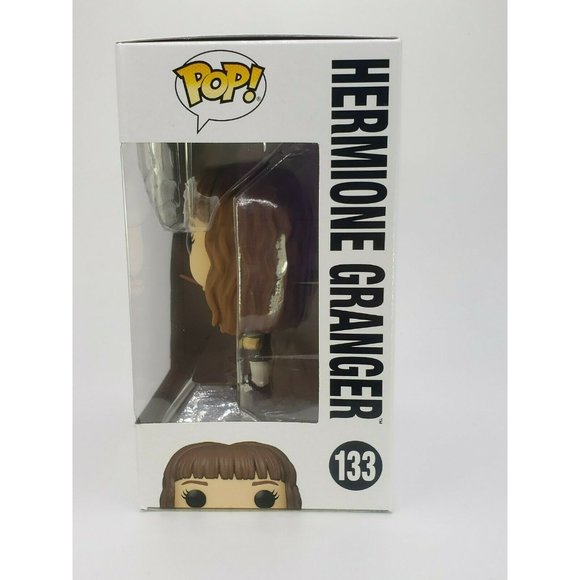Funko 133 HERMIONE GRANGER with Wand Harry Potter White Box Pop NEW Unopened - Picture 5 of 7